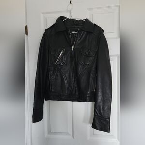 Identity leather jacket